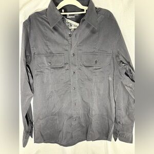 Dark Grey Lg Under Armour Tactical Zip/Button-Up Shirt